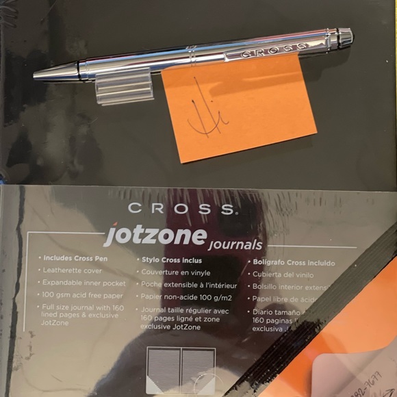 Cross Journal with Pen | Black and Orange - Picture 8 of 8